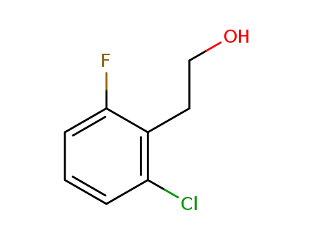 Molecular Structure of 214262-86-9 (2-CHLORO-6-FLUOROPHENETHYL ALCOHOL, 98)