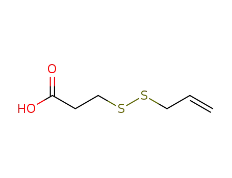 Molecular Structure of 805983-04-4 (3-(prop-2-en-1-yldisulfanyl)propanoic acid)