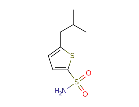 Molecular Structure of 113411-25-9 (2-THIOPHENESULFONAMIDE, 5-(2-METHYLPROPYL)-)