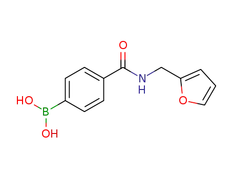 Molecular Structure of 850568-18-2 (4-(FURFURYLAMINOCARBONYL)PHENYLBORONIC ACID)