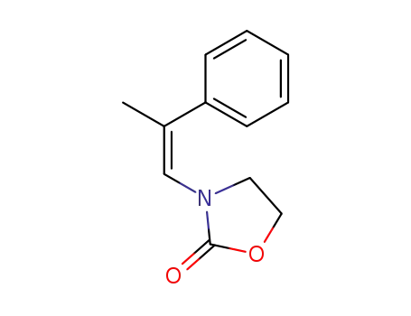 Molecular Structure of 478918-54-6 (2-Oxazolidinone, 3-[(1Z)-2-phenyl-1-propenyl]-)
