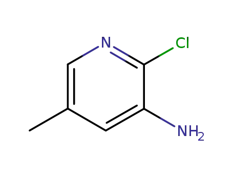 Molecular Structure of 34552-13-1 (3-AMINO-2-CHLORO-5-PICOLINE)