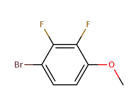 Molecular Structure of 406482-22-2 (1-BROMO-4-METHOXY-2,3-DIFLUOROBENZENE)