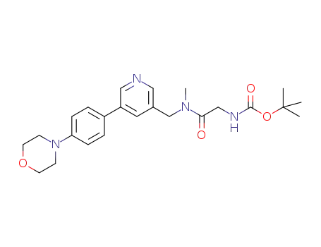 tert-butyl {2-[methyl({5-[4-(morpholin-4-yl)phenyl]pyridin-3-yl}methyl)amino]-2-oxoethyl}carbamate