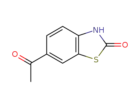 Molecular Structure of 133044-44-7 (2(3H)-Benzothiazolone,6-acetyl-(9CI))