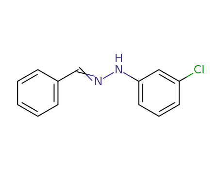 Molecular Structure of 2989-41-5 ((1E)-1-benzylidene-2-(3-chlorophenyl)hydrazine)
