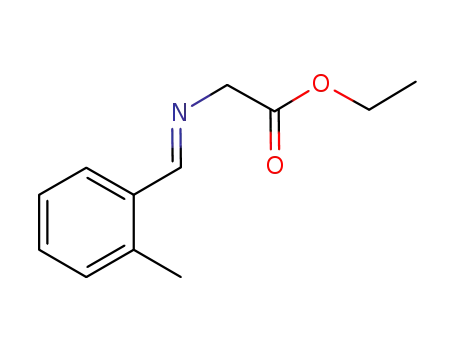 Molecular Structure of 1225330-57-3 ((E)-ethyl 2-((2-methylbenzylidene)amino)acetate)
