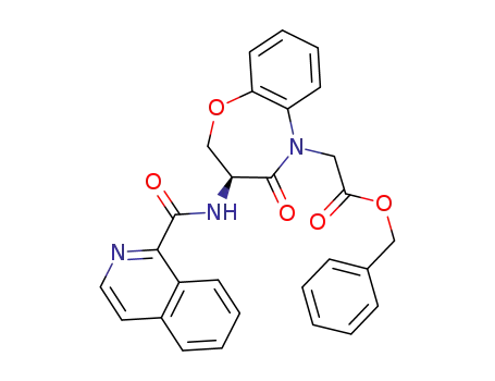 benzyl 2-[(3S)-3-(isoquinolin-1-oyl)amino-4-oxo-2,3,4,5-tetrahydro-5H-1,5-benzoxazepin-5-yl]-ethanoate