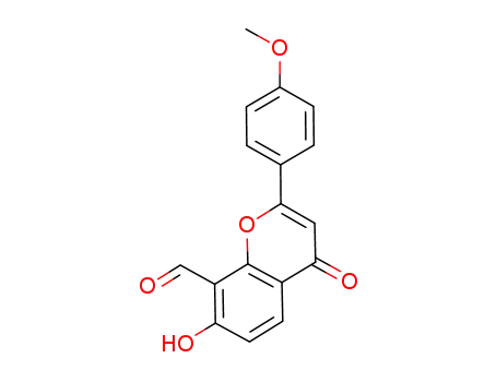 7-hydroxy-2-(4-methoxy-phenyl)-4-oxo-4<i>H</i>-chromene-8-carbaldehyde