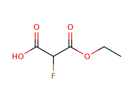 Molecular Structure of 100701-49-3 (3-ethoxy-2-fluoro-3-oxopropanoic acid)