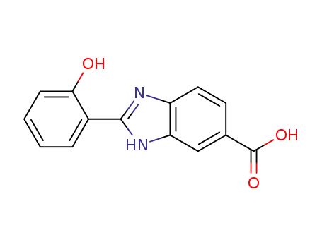 Molecular Structure of 158040-76-7 (2-(2-HYDROXY-PHENYL)-3H-BENZOIMIDAZOLE-5-CARBOXYLIC ACID)