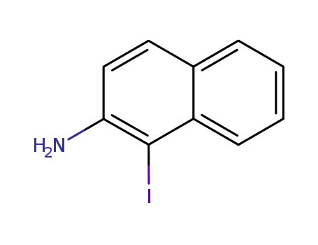 Molecular Structure of 90016-93-6 (2-AMINO-1-IODONAPHTHALENE)