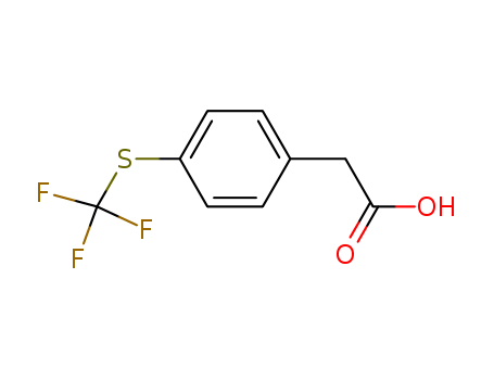 4-(Trifluoromethylthio)phenylaetic acid cas no. 243977-23-3 98%