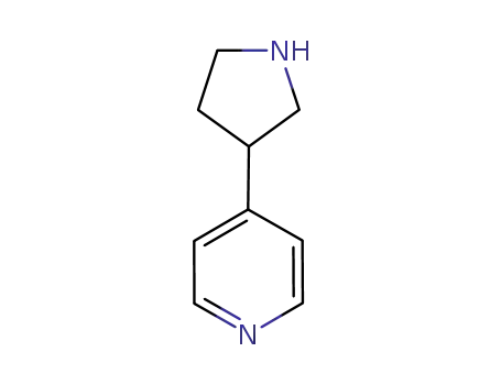 Molecular Structure of 150281-47-3 (4-PYRROLIDIN-3-YL-PYRIDINE)