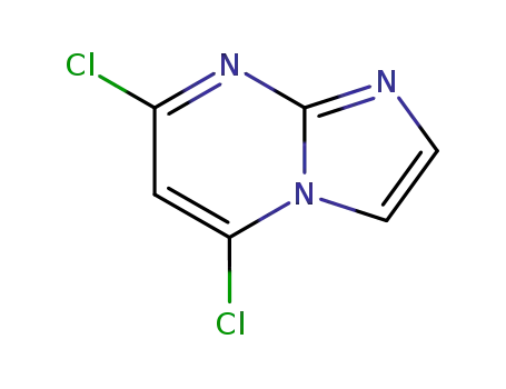 Molecular Structure of 57473-32-2 (5,7-Dichloro-imidazo[1,2-a]pyrimidine)