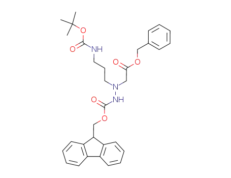 Molecular Structure of 872554-77-3 (Fmoc-aza-β3-Orn(Boc)-Bn)