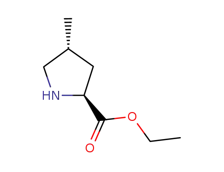 Molecular Structure of 165273-06-3 (D-Proline, 4-methyl-, ethyl ester, (4S)-rel- (9CI))