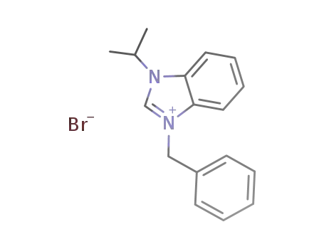 Molecular Structure of 1026780-30-2 (1-benzyl-3-isopropyl-benzimidazolium bromide)