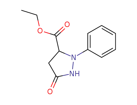 3-Pyrazolidinecarboxylic acid, 5-oxo-2-phenyl-, ethyl ester