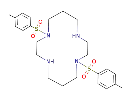 Molecular Structure of 117152-72-4 (1,4,8,11-Tetraazacyclotetradecane, 1,8-bis[(4-methylphenyl)sulfonyl]-)