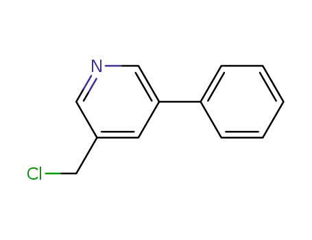 Molecular Structure of 177976-31-7 (3-(CHLOROMETHYL)-5-PHENYLPYRIDINE)