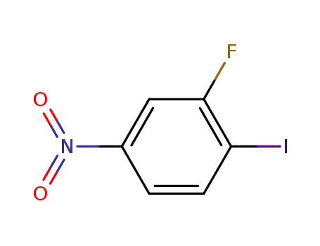 Molecular Structure of 2996-30-7 (3-Fluoro-4-iodonitrobenzene)