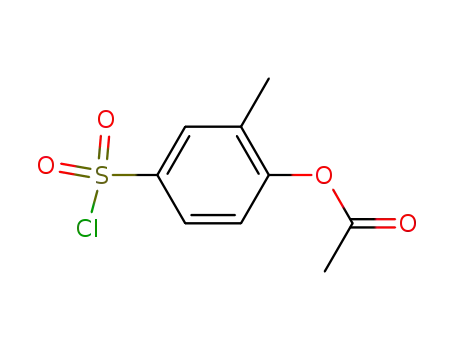 Molecular Structure of 313681-72-0 ((3-methyl-4-acetoxy)benzenesulfonyl chloride)