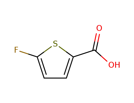 Molecular Structure of 4377-58-6 (5-FLUORO-2-THIOPHENECARBOXYLIC ACID)