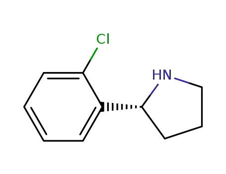 Molecular Structure of 823188-58-5 ((R)-2-(2-Chlorophenyl)pyrrolidine)
