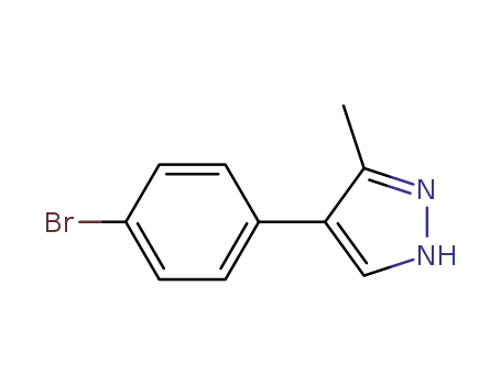 Molecular Structure of 857531-32-9 (4-(4-Bromophenyl)-3-methyl-1H-pyrazole)
