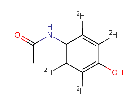 Molecular Structure of 64315-36-2 (ACETAMINOPHEN-D4)