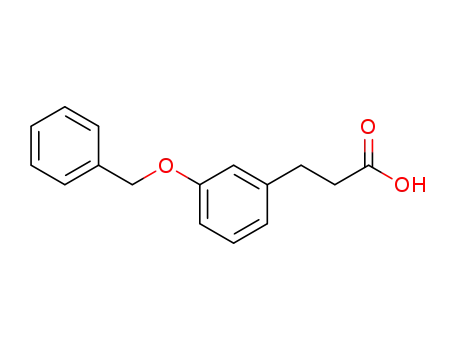 Molecular Structure of 57668-34-5 (3-[3-(Benzyloxy)phenyl]propionic acid, 96%)