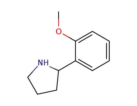 Molecular Structure of 103857-96-1 (2-(2-METHOXY-PHENYL)-PYRROLIDINE)
