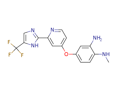 1,2-BENZENEDIAMINE,N1-METHYL-4-[[2-[5-(TRIFLUOROMETHYL)-1H-IMIDAZOL-2-YL]-PYRIDIN-4-YL]OXY]-CAS
