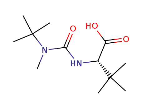 Molecular Structure of 681809-31-4 ((S)-2-(3-TERT-BUTYL-3-METHYLUREIDO)-3,3-DIMETHYLBUTANOIC ACID)