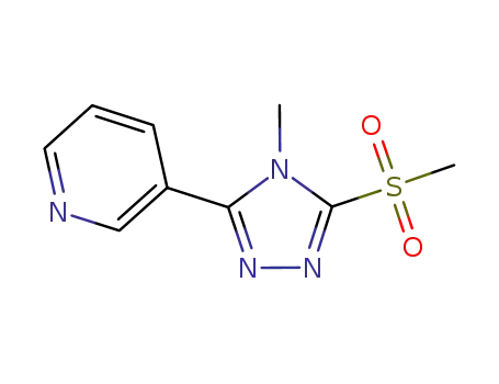 Pyridine, 3-[4-methyl-5-(methylsulfonyl)-4H-1,2,4-triazol-3-yl]-