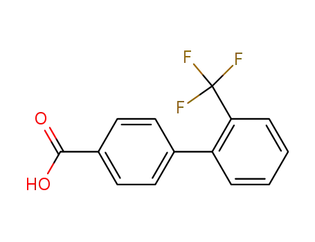 Molecular Structure of 198205-79-7 (2'-TRIFLUOROMETHYLBIPHENYL-4-CARBOXYLIC ACID)