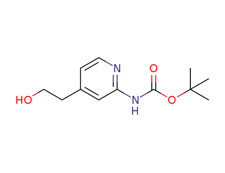 [4-(2-hydroxyethyl)pyridin-2-yl]carbamic acid tert-butyl ester