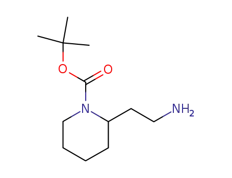 Molecular Structure of 239482-98-5 (2-(AMINOETHYL)-1-N-BOC-PIPERIDINE)