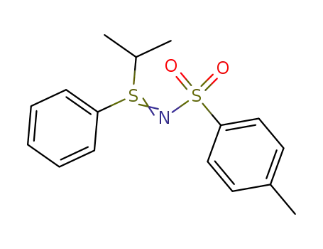 Molecular Structure of 18922-56-0 (4-methyl-N-[phenyl(propan-2-yl)-lambda~4~-sulfanylidene]benzenesulfonamide)