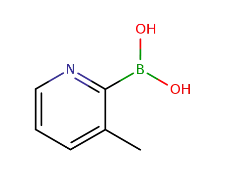 Molecular Structure of 930303-26-7 (3-Methylpyridine-2-boronic acid)