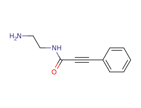 Molecular Structure of 77663-60-6 (2-Propynamide, N-(2-aminoethyl)-3-phenyl-)