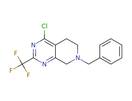 7-benzyl-4-chloro-2-(trifluoromethyl)-5,6,7,8-tetrahydropyrido[3,4-d]pyrimidine