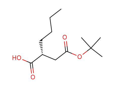 Molecular Structure of 200866-61-1 ((R)-(+)-2-Butylbutanedioic acid 4-tert-butyl ester)