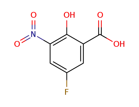 Benzoic acid, 5-fluoro-2-hydroxy-3-nitro- (9CI)