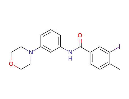 Molecular Structure of 623907-44-8 (Benzamide, 3-iodo-4-methyl-N-[3-(4-morpholinyl)phenyl]-)