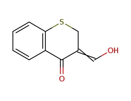Molecular Structure of 6125-45-7 (4H-1-Benzothiopyran-4-one, 2,3-dihydro-3-(hydroxymethylene)-)