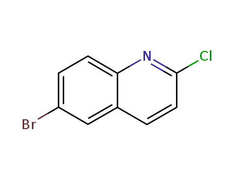 Molecular Structure of 1810-71-5 (6-BROMO-2-CHLORO-QUINOLINE)