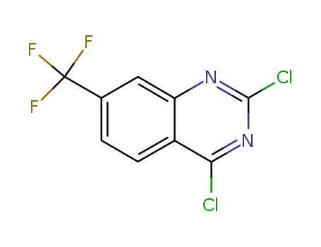 Molecular Structure of 396-02-1 (2,4-Dichloro-7-(trifluoromethyl)quinazoline)