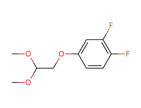 Molecular Structure of 342435-26-1 (4-(2,2-Dimethoxyethoxy)-1,2-difluorobenzene)